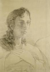 Head and hands of St. John, 1806 (chalk and charcoal on paper) | Obraz na stenu