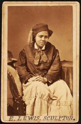 Carte de visite of Edmonia Lewis, c.1870 (b/w photo) | Obraz na stenu