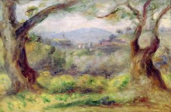 Landscape at Les Collettes, 1910 (oil on canvas) | Obraz na stenu