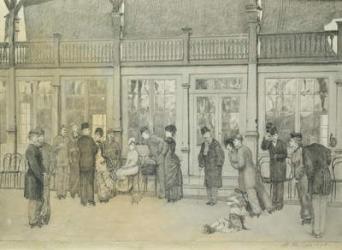 Place from 'Paraphrase on the Discovery of a Glove', pub. 1881, 1878 (washed Indian ink and pen on paper) | Obraz na stenu