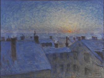 Sunrise over Stockholm rooftops, 1903 (oil on canvas) | Obraz na stenu