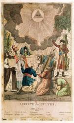 Decree Instituting the Freedom of Worship, November 1799 (coloured engraving) | Obraz na stenu