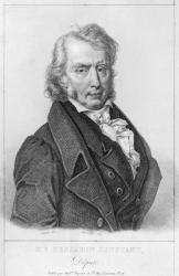 Henri Benjamin Constant de Rebecque (1767-1830) as Deputy, engraved by Louis Francois Couche (1782-1849) (engraving) (b/w photo) | Obraz na stenu