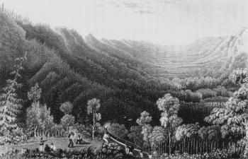 Vale of the Clearwater River from the Methye Portage, 1828 (engraving) | Obraz na stenu