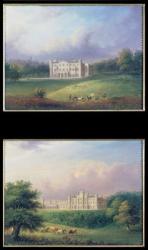 Two Views of Apley Priory (oil on canvas) | Obraz na stenu