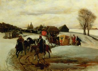 The Spring Pilgrimage of the Tsarina, under Tsar Aleksy Mihailovich, 1868 | Obraz na stenu