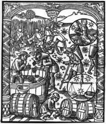 September, from the 'Almanach des Bergers', 1491 (xylograph) (b/w photo) | Obraz na stenu
