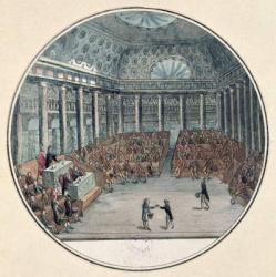 The Deputies of the Commune Meeting in the National Assembly, 17th June 1789 (coloured engraving) | Obraz na stenu
