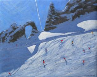 L'aiguille Percee, Tignes, 2009 (oil on canvas) | Obraz na stenu