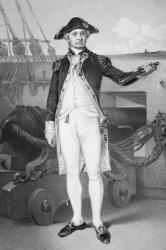 Portrait of John Paul Jones (1742-92) (litho) | Obraz na stenu