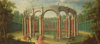 The Bosquet de la Colonnade at Versailles, early eighteenth century (oil on canvas) | Obraz na stenu