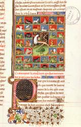 Ms 399 fol.241 The Properties of Animals, from 'Livre des Proprietes des Choses' by Barthelemy l'Anglais (vellum) | Obraz na stenu