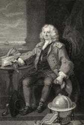 Captain Thomas Coram, engraved by Benjamin Holl, from 'The Works of Hogarth', published 1833 (litho) | Obraz na stenu