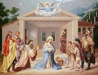 Nativity, early 19th century (oil on canvas) | Obraz na stenu