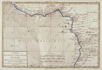 West Africa, from 'Atlas de Toutes les Parties Connues du Globe Terrestre' by Guillaume Raynal (1713-96) published Geneva, 1780 (coloured engraving) | Obraz na stenu