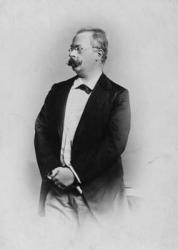 Portrait of German writer and diplomat Ernst von Widenbruch (b/w photo) | Obraz na stenu