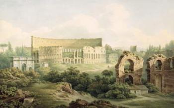 The Colosseum, Rome, 1802 (w/c over graphite on wove paper) | Obraz na stenu