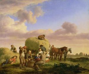 Haymakers resting in a field | Obraz na stenu