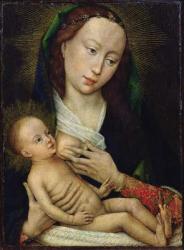 Virgin and Child (oil on panel) | Obraz na stenu