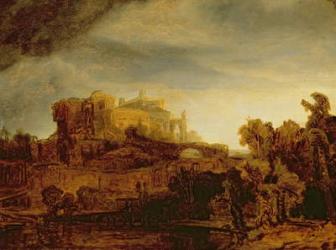 Landscape with a Chateau (oil on panel) | Obraz na stenu