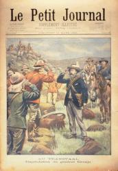 In the Transvaal: the Capitulation of General Cronje, front cover of 'Le Petit Journal', 18 March 1900 (coloured engraving) | Obraz na stenu