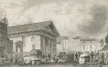 St Paul's Covent Garden, c.1810 (etching) | Obraz na stenu