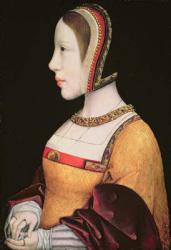 Queen Elisabeth von Habsburg (1501-26) of Denmark (1501-26) c.1514-15 (oil on oak board) | Obraz na stenu