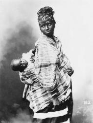 Senegalese Mother and Child, c.1900 (b/w photo) | Obraz na stenu