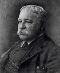 William D. Howells (1837-1920) from 'Literature', April 27th 1898 (engraving) (b&w photo) | Obraz na stenu