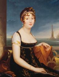 Portrait of Caroline Bonaparte (1782-1839) Queen of Naples (oil on canvas) | Obraz na stenu
