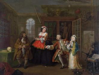 Marriage a la Mode: III - The Inspection, c.1743 (oil on canvas) | Obraz na stenu