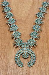 Navajo necklace (silver and turquoise) (see also 229250) | Obraz na stenu