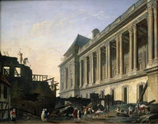 The Clearing of the Louvre colonnade, 1764 (oil on canvas) | Obraz na stenu