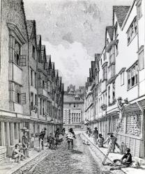 Winchester Street, London Wall, published 1814 (engraving) | Obraz na stenu