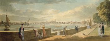 View towards Westminster from the Terrace of Somerset House | Obraz na stenu