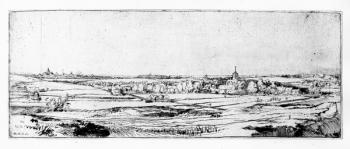 The Goldweigher's Field near Haarlem, 1651 (etching) | Obraz na stenu