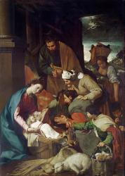 Adoration of the Shepherds, 1630 (oil on canvas) | Obraz na stenu