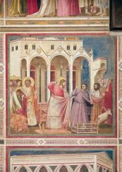 Jesus Chasing the Merchants from the Temple, c.1303-05 (fresco) | Obraz na stenu