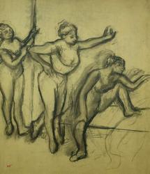 Three Dancers, c.1900 (charcoal on paper) | Obraz na stenu