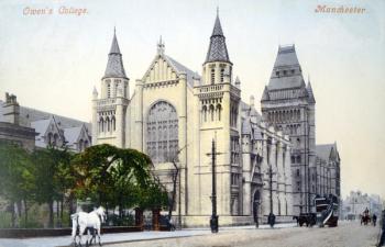 Owens College, Manchester (coloured photo) | Obraz na stenu