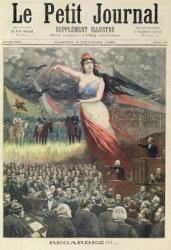 Whilst the parliament is in turmoil, the enemies of France ready themselves, from the front page of the illustrated supplement of 'Le Petit Journal', 4th February 1893 (color litho) | Obraz na stenu