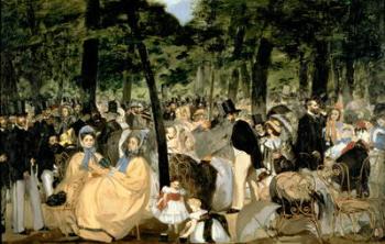 Music in the Tuileries Gardens, 1862 (oil on canvas) | Obraz na stenu