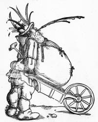 A Fat Man and a Wheelbarrow, c.1521 (engraving) | Obraz na stenu