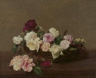 A Basket of Roses, 1890 (oil on canvas) | Obraz na stenu