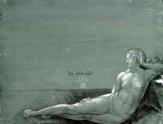 Reclining female nude, 1501 (pen and pencil) | Obraz na stenu