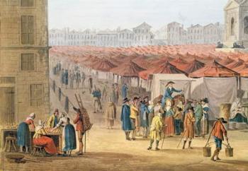 The Marche des Innocents, detail of the left hand side, c.1794-1810 (w/c & gouache on paper) | Obraz na stenu