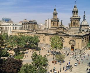 View of the cathedral and gardens (photo) | Obraz na stenu