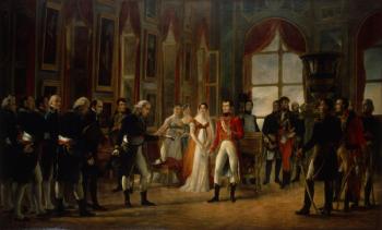 Napoleon receiving the senators and declaring himself emperor, 18th May 1804 (oil on canvas) | Obraz na stenu