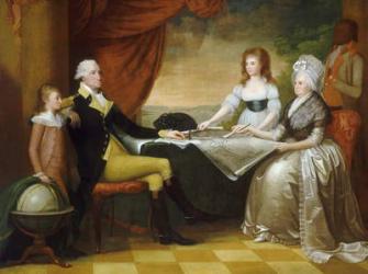 The Washington Family, 1789-1796 (oil on canvas) | Obraz na stenu