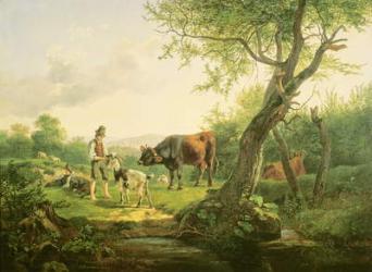 Landscape with a Shepherd, 1826 | Obraz na stenu